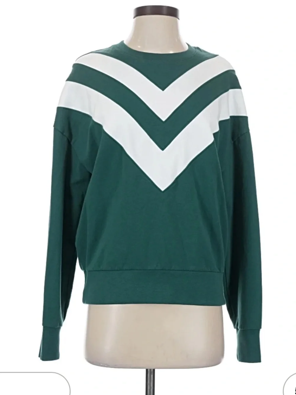 Evereve Juno Chevron Varsity Sweatshirt